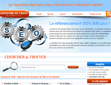 Tablet Screenshot of annuaire-de-tahiti.com